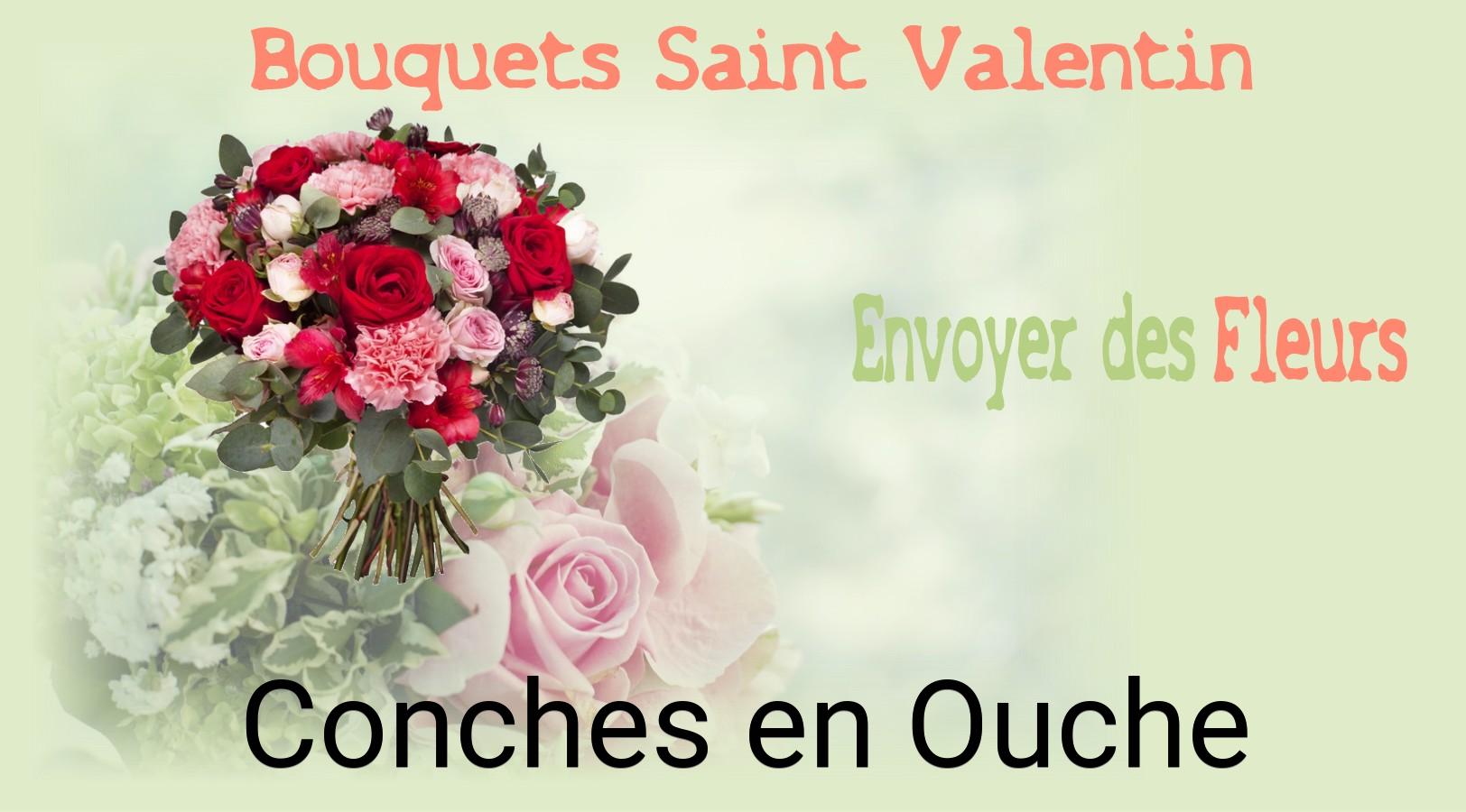 Roses de Saint-Valentin livrées à Conches-en-Ouche